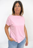 Maglia Scollo a Barchetta Manica Corta
