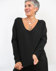 Maglia Scollo V Fluida