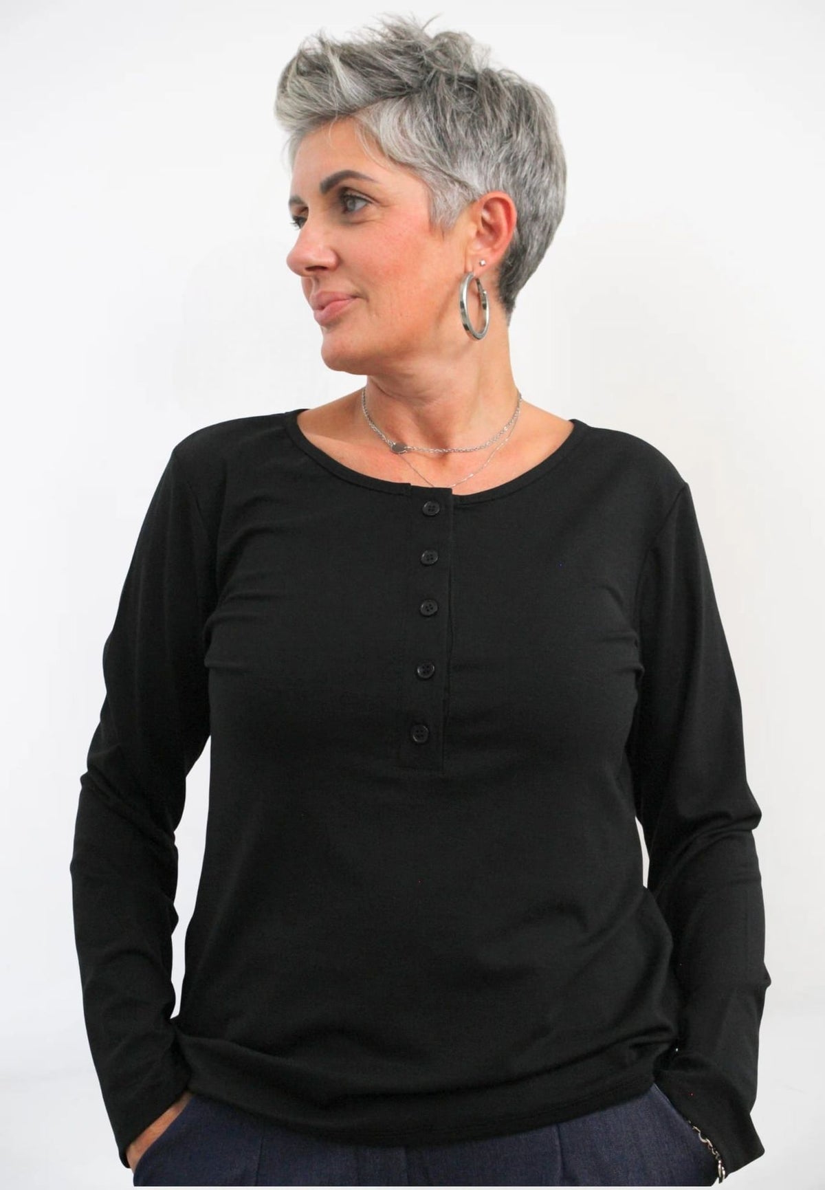 Maglia Serafino Fluida