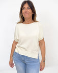 Maglia a Scatola in Filo di Cotone