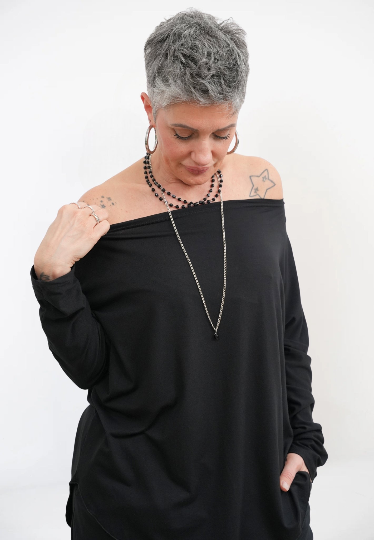 Maglia Scollo a Barchetta