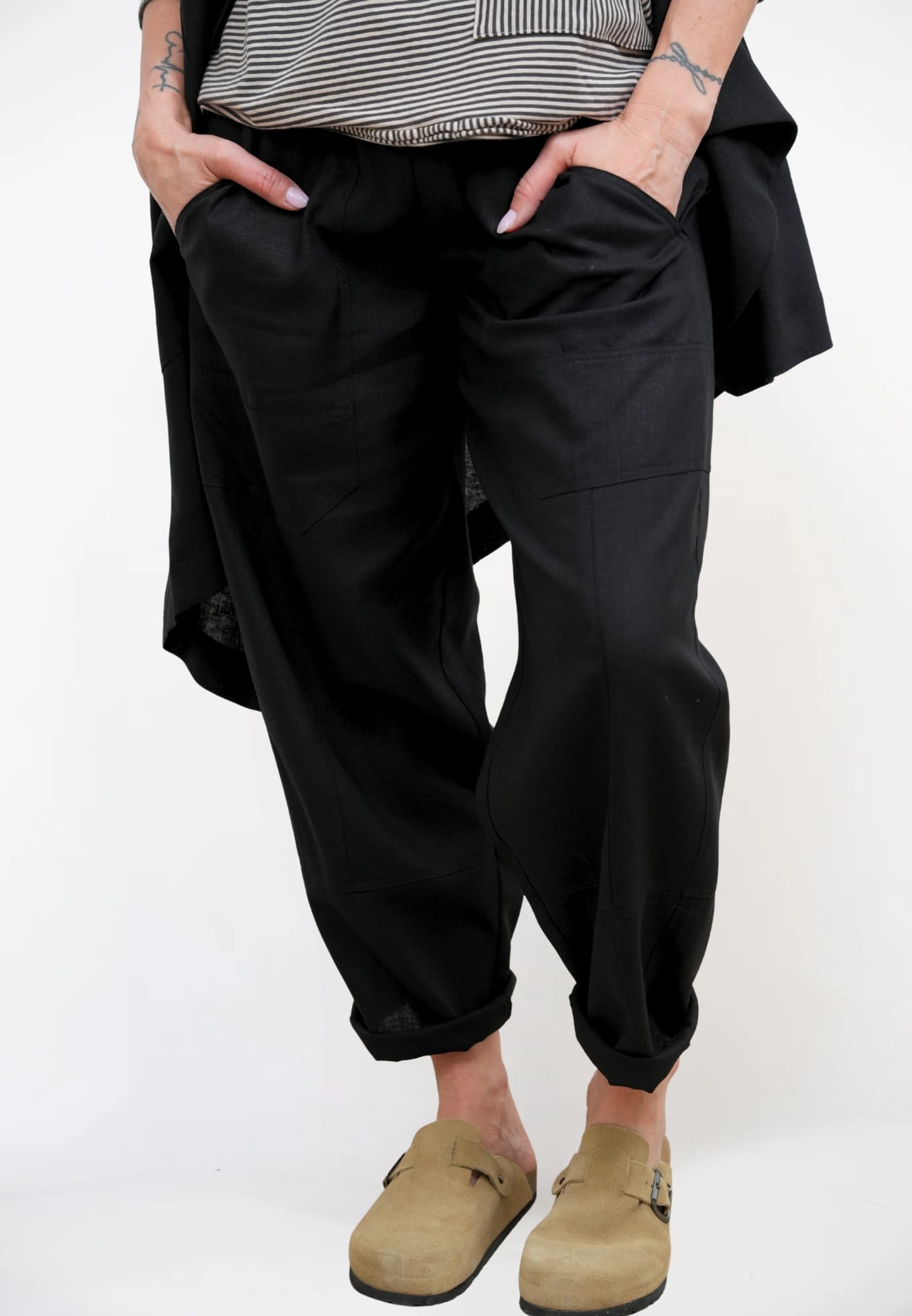 Pantalone Carrot Lino