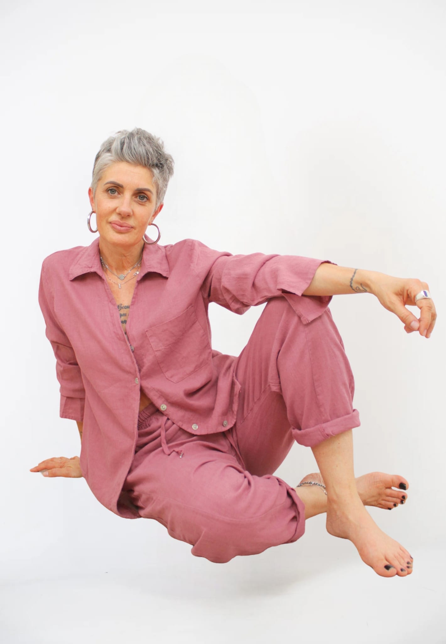Pantalone Carrot Lino