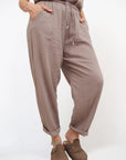 Pantalone Carrot Lino