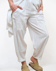 Pantalone Carrot Lino