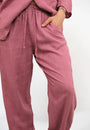Pantalone Carrot Lino