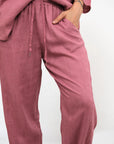 Pantalone Carrot Lino