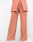 Pantalone Palazzo Essenziale Rosa Salmone TG3 IMP