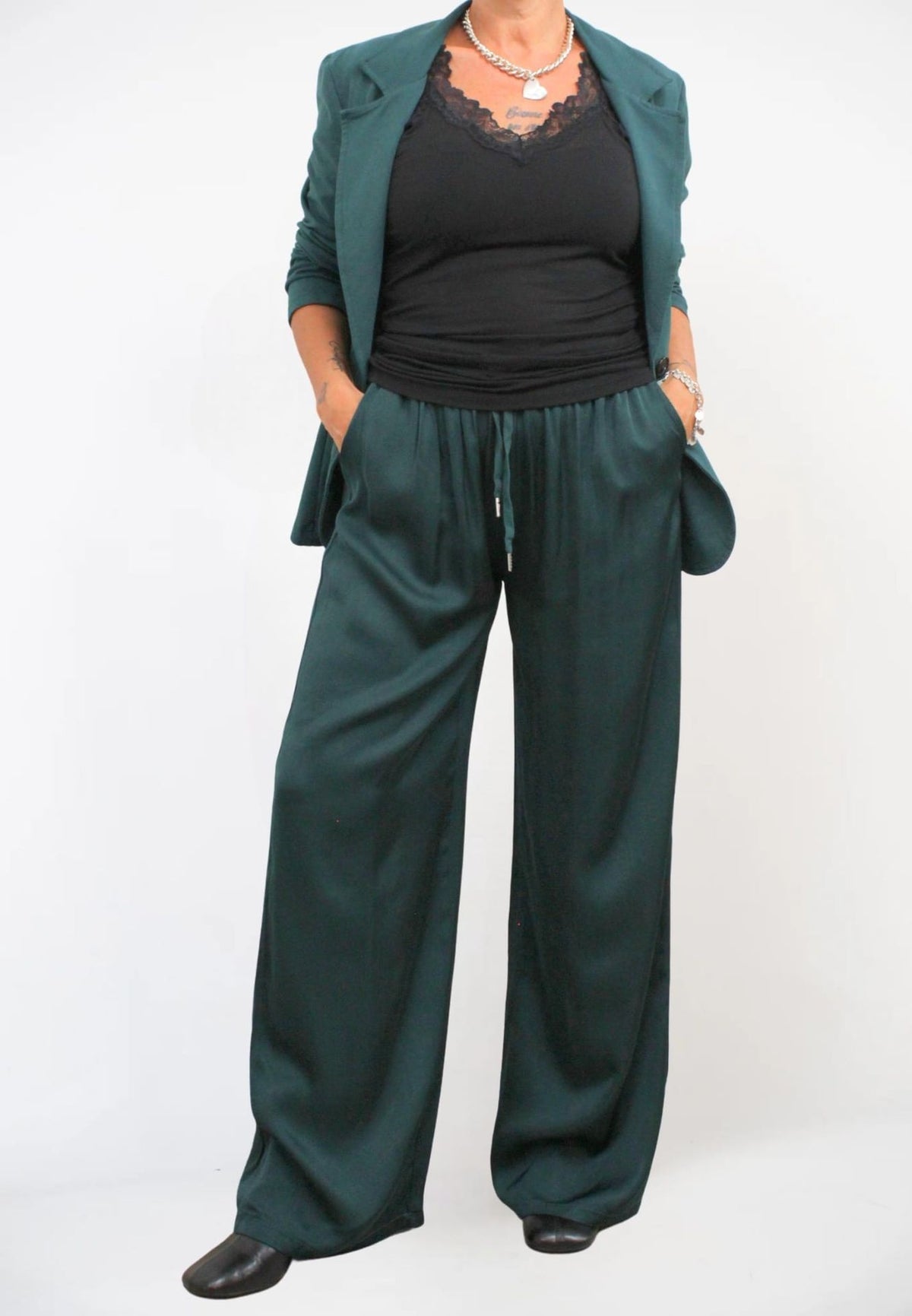 Pantalone Palazzo Satin