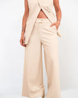 Pantalone Palazzo Zip Crepe