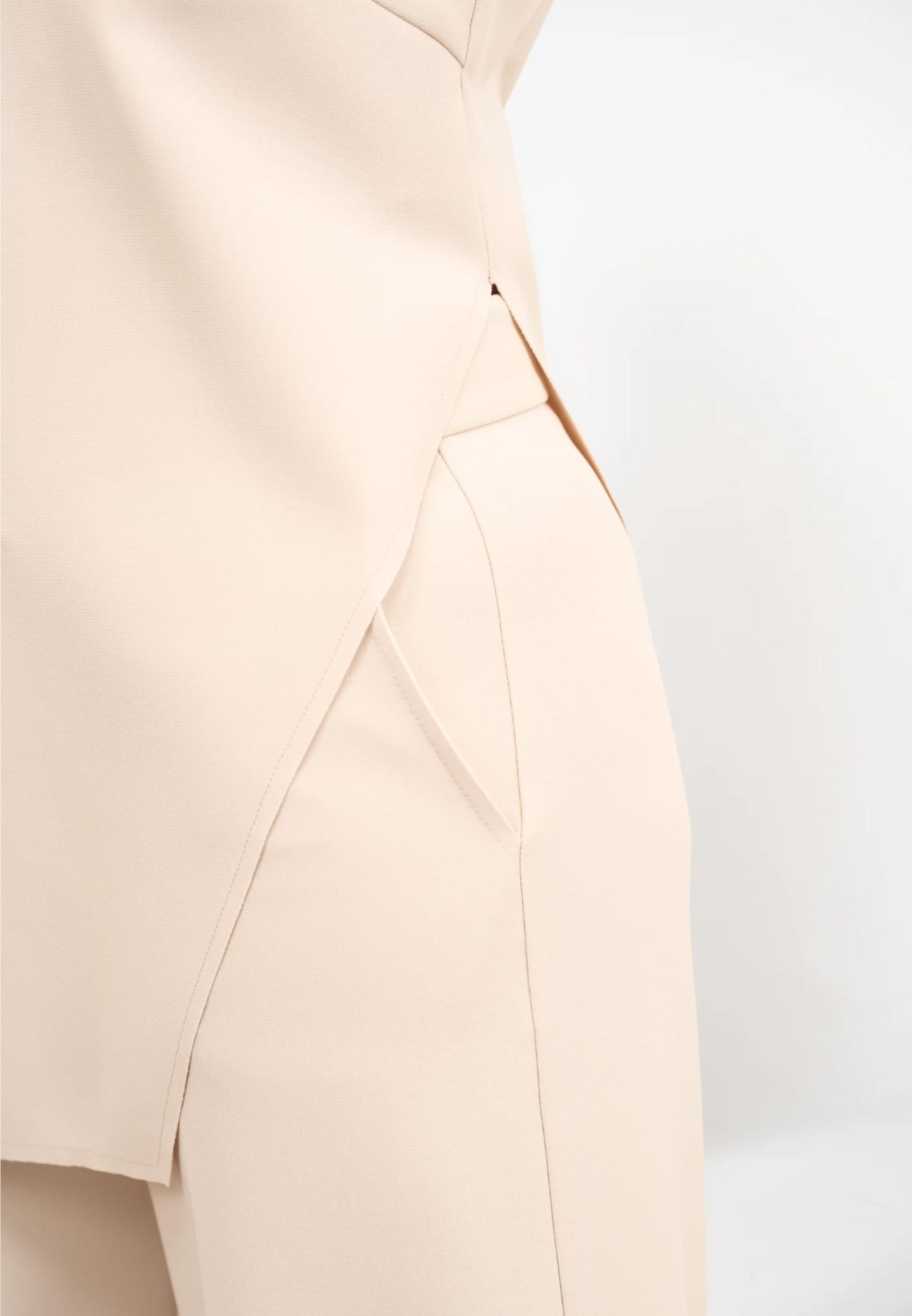 Pantalone Palazzo Zip Crepe