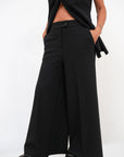 Pantalone Palazzo Zip Crepe
