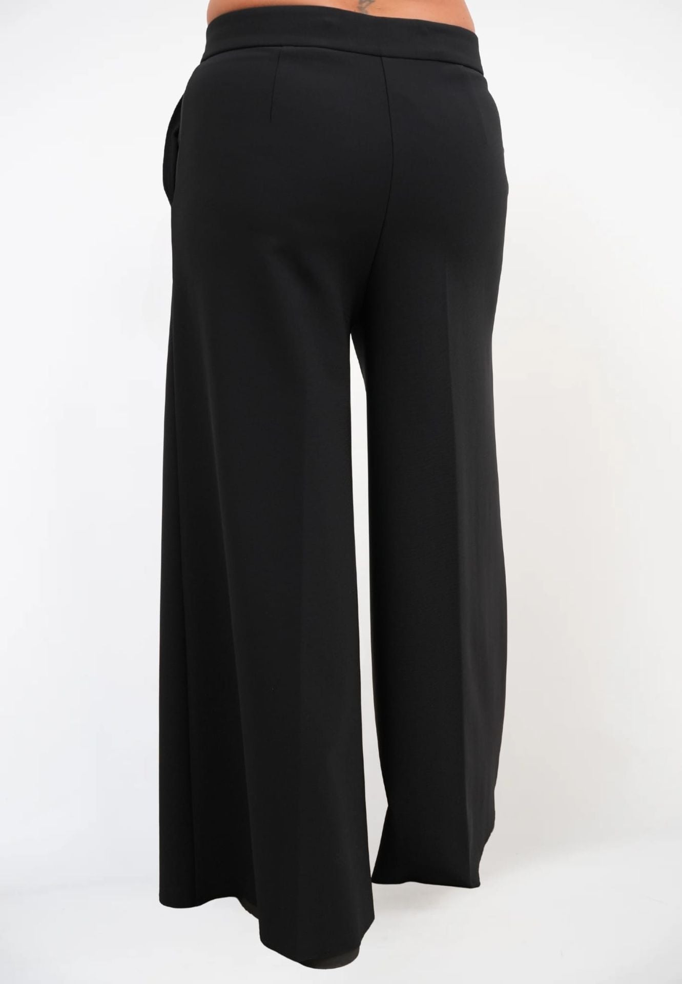 Pantalone Palazzo Zip Crepe