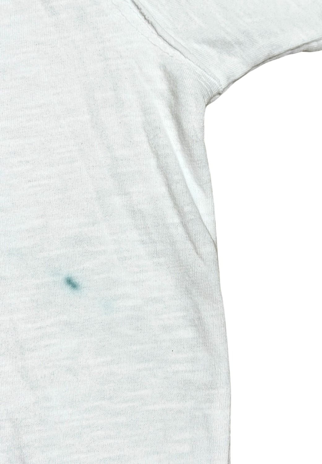 Maglia a Scatola a Scollo a V Bianco V3