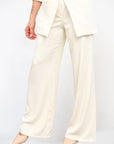 Pantalone Palazzo Essenziale Vaniglia T2
