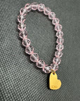 Transparent pink Emilie bracelet