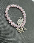 Transparent pink Emilie bracelet