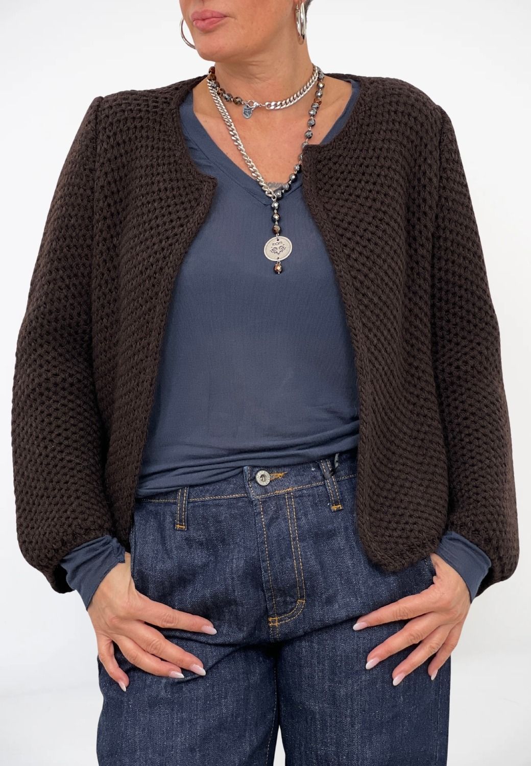 Micro Cashmere Scollo V