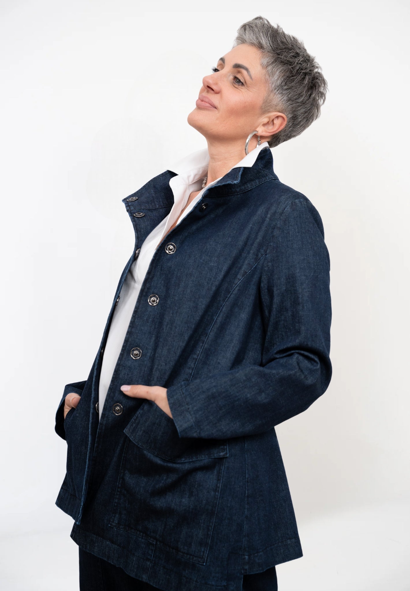 Giacca Jeans Asimmetrica Sogno