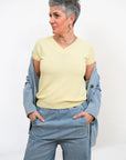 Maglia Scollo a V Fine
