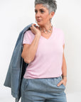 Maglia Scollo a V Fine