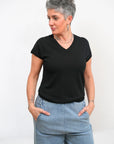 Maglia Scollo a V Fine