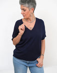 Maglia Scollo V Nuvola