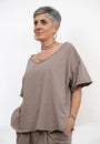 Maglia a Scatola a Scollo a V
