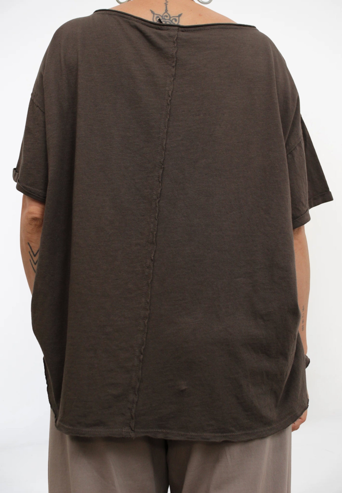 Maglia a Scatola a Scollo a V