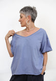 Maglia a Scatola a Scollo a V