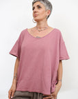 Maglia a Scatola a Scollo a V