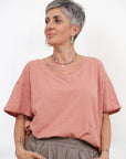 Maglia a Scatola a Scollo a V