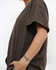 Maglia a Scatola a Scollo a V