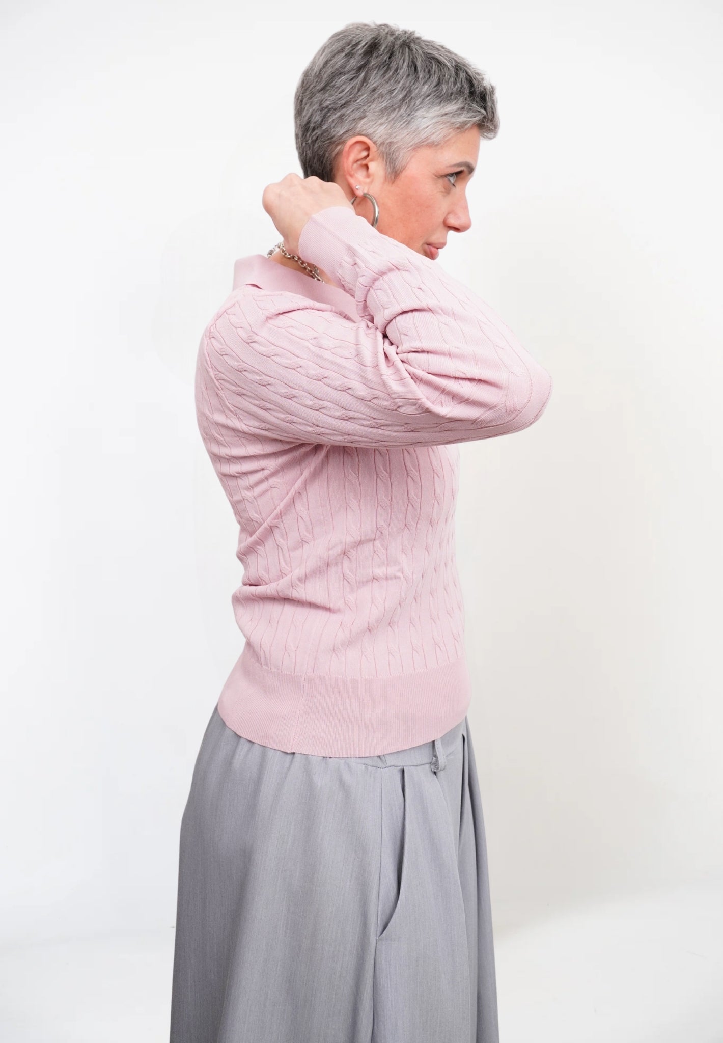 Maglia Polo Treccia
