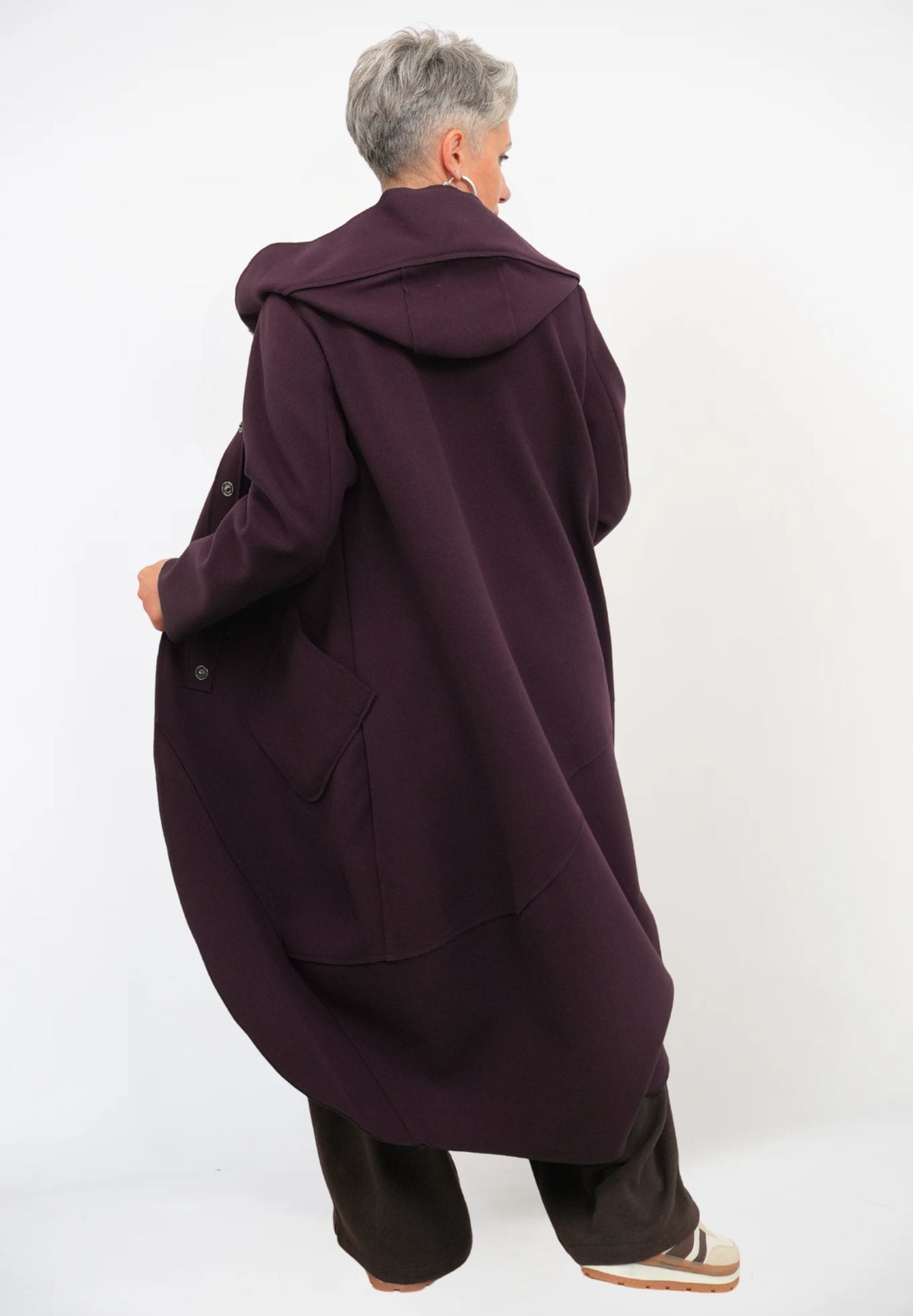 Cappotto Lungo Cappuccio